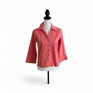 Talbots Coral Button-Down Shirt